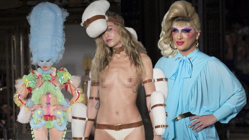 Pam Hogg’un 2019 İlkbahar Yaz koleksiyonunda yine çıplaklık ön planda