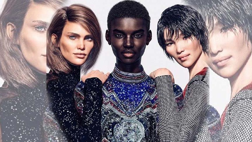 Olivier Rousteing’in sanal modelleri sosyal medyayı karıştırdı