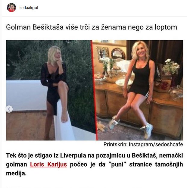 Seda Akgül Loris’i öpmek istedi, haber Sırp basınına kadar gitti