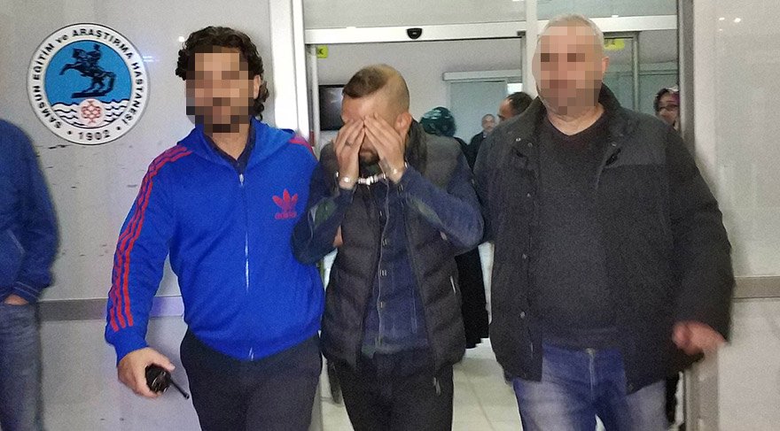 POLİS 28 YAŞINDAKİ U.K.Y.'Yİ KISA SÜREDE YAKALAYARAK GÖZALTINA ALDI. FOTO:Fmedya