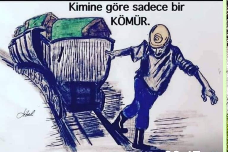 Uğur Göktaş'ın geçen 2 Kasım'da da maden işçisi arkadaşının paylaştığı, kömür vagonu üzerindeki tabutların olduğu karikatür fotoğrafını istediği öğrenildi. Uğur Göktaş, arkadaşıyla yaptığı yazışma görenleri duygulandırdı.