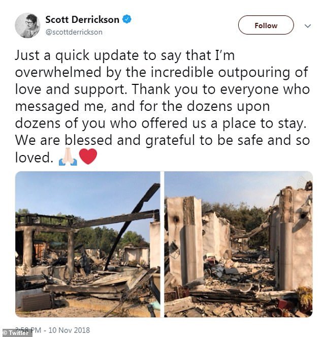 YÃ¶netmen Scott Derrickson, Twitter Ã¼zerinden evinin yandÄ±ÄÄ±nÄ± duyurdu.