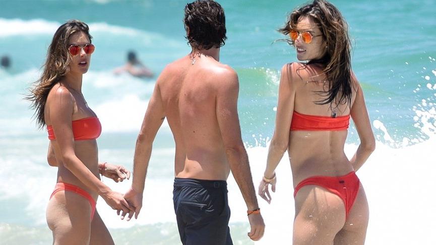 Alessandra Ambrosio sevgilisi Nicolo Oddi ile Brezilya’da