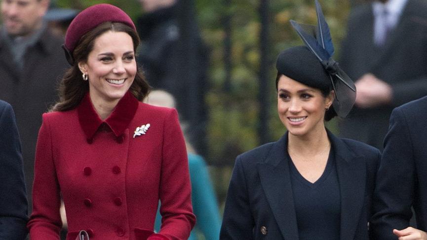 Kate Middleton ve Meghan Markle dedikodulardan sonra ilk kez bir arada