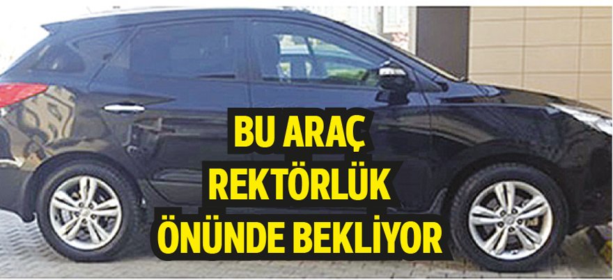 150 bin liralık bu 4x4 cip Siirt'teki üniversite kampüsünde rektör için hazır tutuluyor.