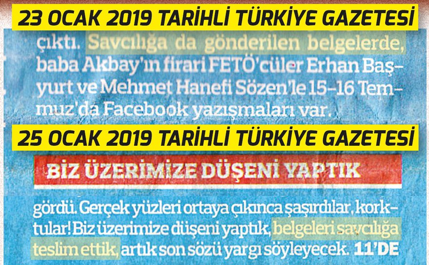 Türkiye, 23 Ocak'ta ‘savcılığa gönderilen belgelerde' dedi. 25 Ocak'ta ise ‘belgeleri savcılığa teslim ettik' diye yazdı.