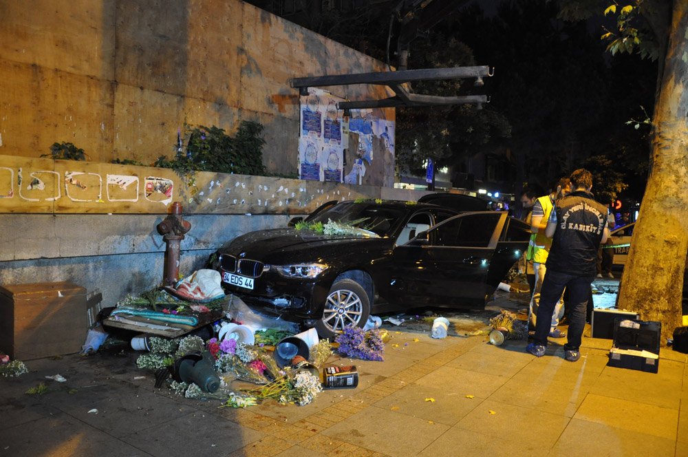 FOTO:İHA Murathan Öztürk çiçekçi Mehmet Emin Kaya'ya 11 Temmuz 2015 tarihinde otomobiliyle çarparak, ölümüne neden oldu.