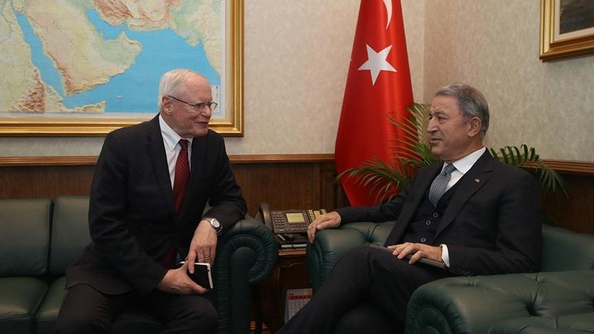 Bakan Akar, ABD Suriye Özel Temsilcisi Jeffrey’i kabul etti!