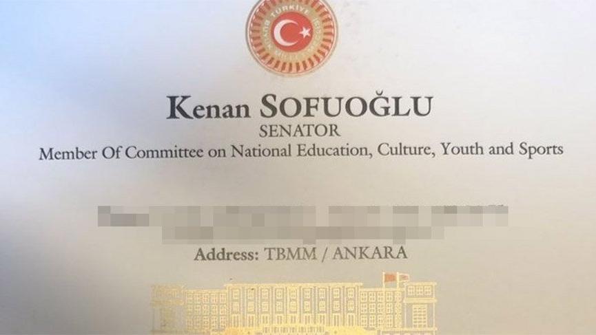 O kartvizite inceleme! Sofuoğlu ‘Senatör’de ısrar etmiş