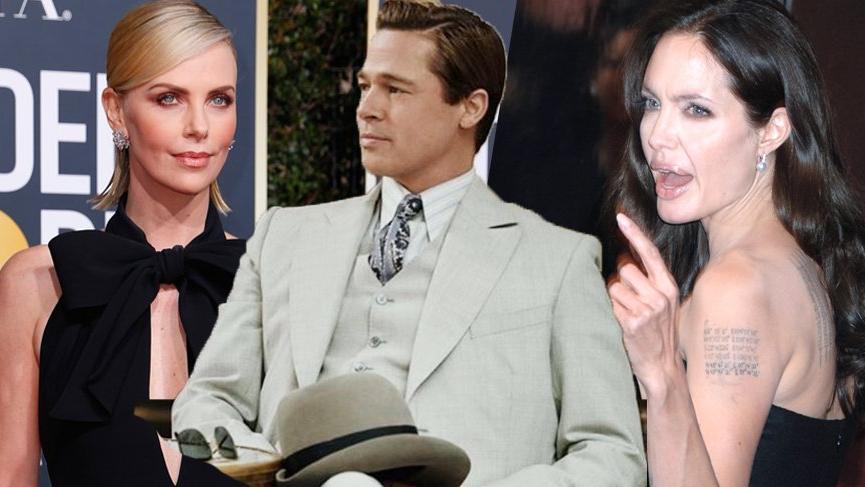 Angelina Jolie ve Charlize Theron’un düşmanlığına Brad Pitt tuz biber oldu!