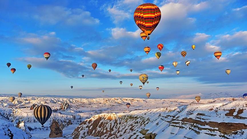 Kapadokya’da eksi 15 derecede balon keyfi