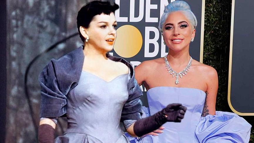 Lady Gaga 76. Golden Globe görünümüyle Judy Garland’a selam çaktı!