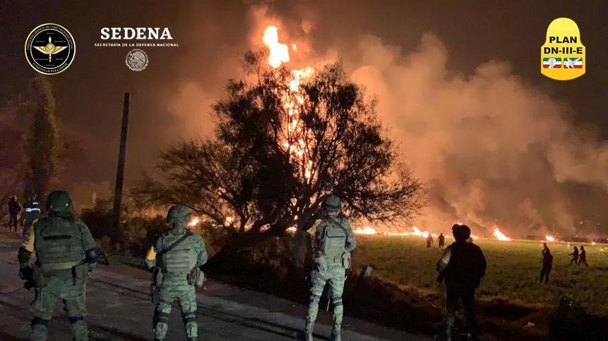 Meksika’da akaryakıt borusu patladı: 20 ölü, onlarca yaralı
