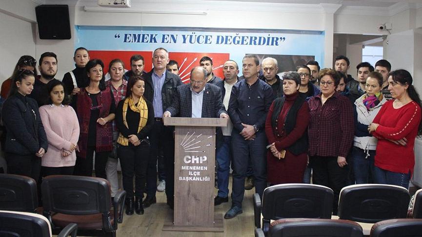 CHP Menemen teşkilatı istifa etti