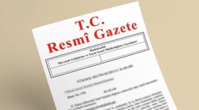 resmi gazete de yayimlandi