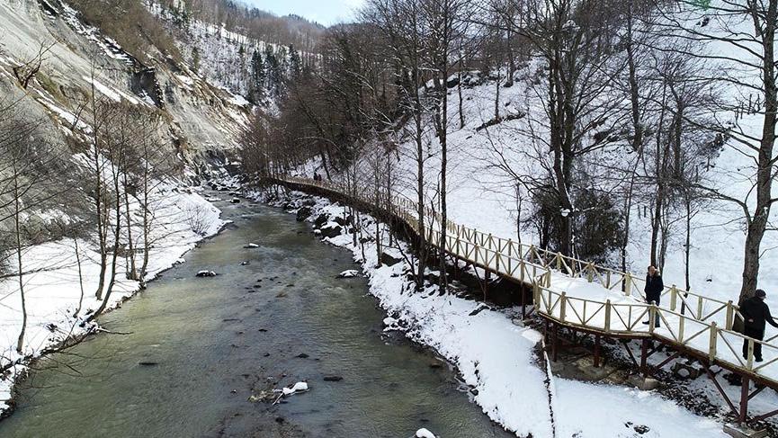 Trabzon’da doğayla iç içe yürüyüş parkuru açıldı