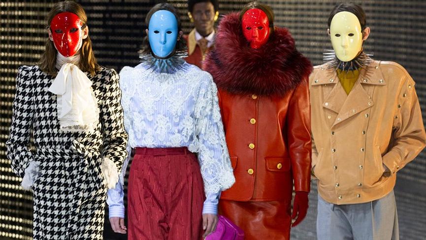 Gucci’nin 2019 Sonbahar Kış koleksiyonunda görünür ve görünmezi ayıran maskeler öne çıktı