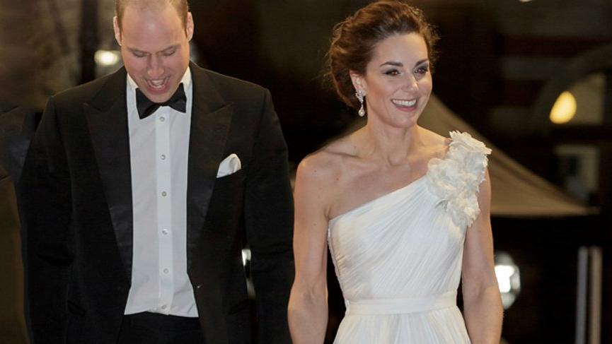 Kate Middleton ve Prens William 72. BAFTA Ödüllerine katıldı, salon hazırola geçti