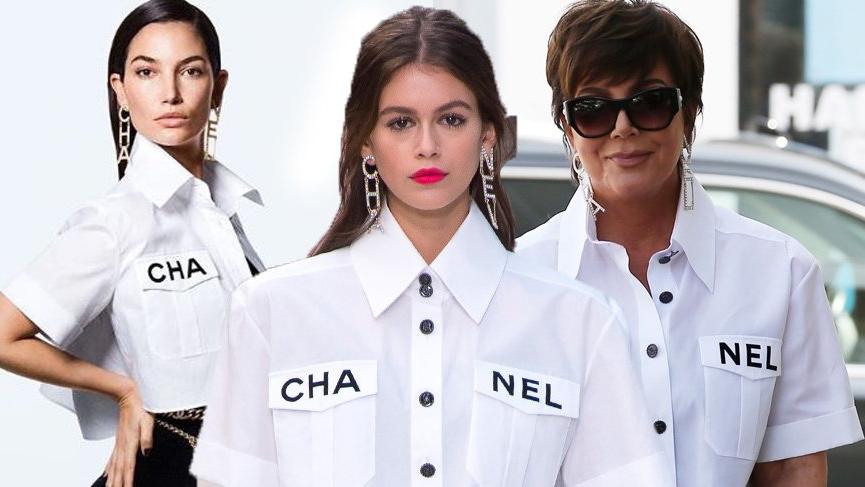 Chanel’in 2019 İlkbahar Yaz koleksiyonunda yer alan beyaz gömlek ünlü isimleri etkisi altına aldı