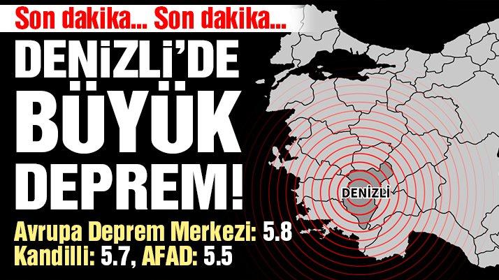 Denizli Deki Deprem Bircok Ilde Hissedildi Izmir Aydin Usak Mugla Da Hissedilen Depremden Ilk Goruntuler Geldi Son Dakika Haberleri