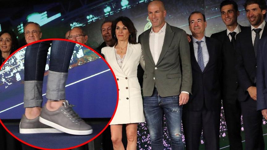 Zidane’ın imza töreninde giydiği pantolon dikkat çekti