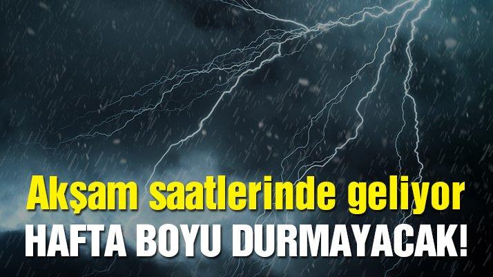 Meteoroloji: Hafta boyunca sürecek