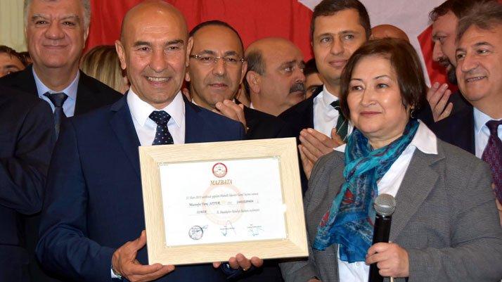 Tunç Soyer mazbatasını aldı