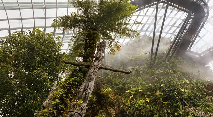 Flower Dome'un bir diğer özelliği de, Guinness Dünya Rekorlar kitabında 'Dünyanın en büyük cam serası' olarak yer alması.