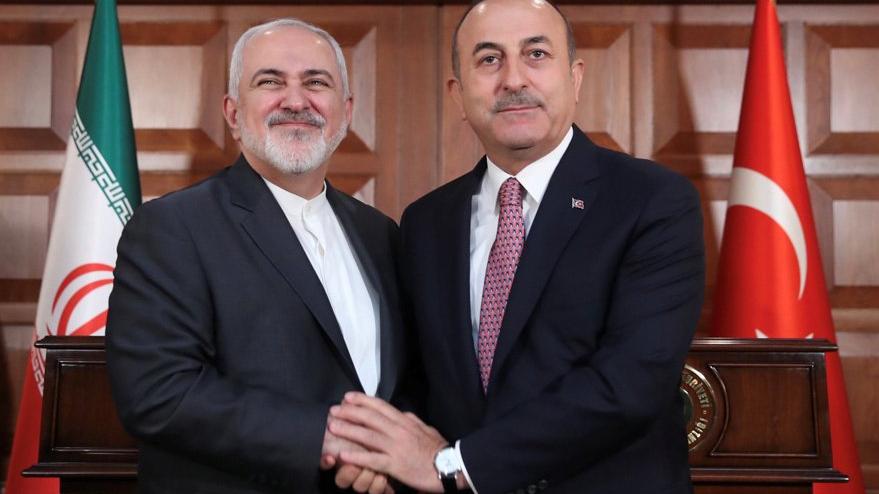 Çavuşoğlu, Zarif ile bir araya geldi