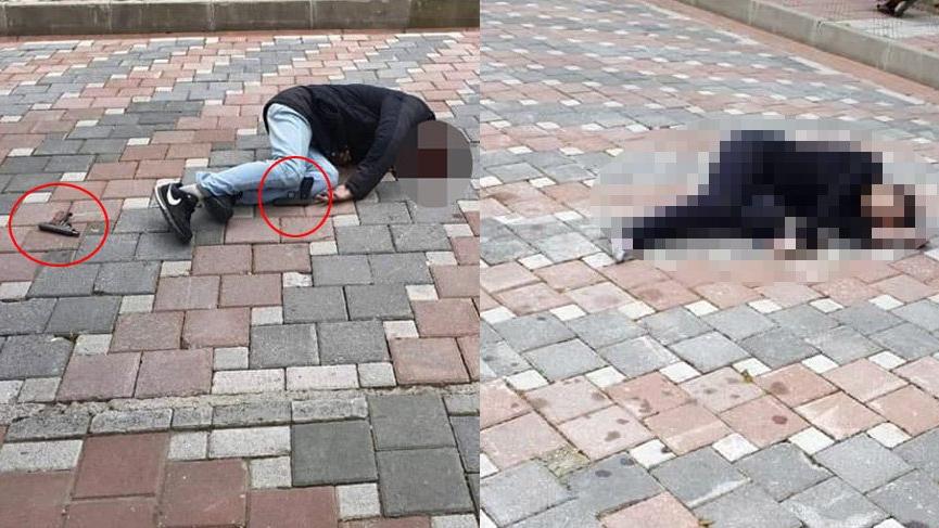 İki silahla geldi dehşet saçtı!