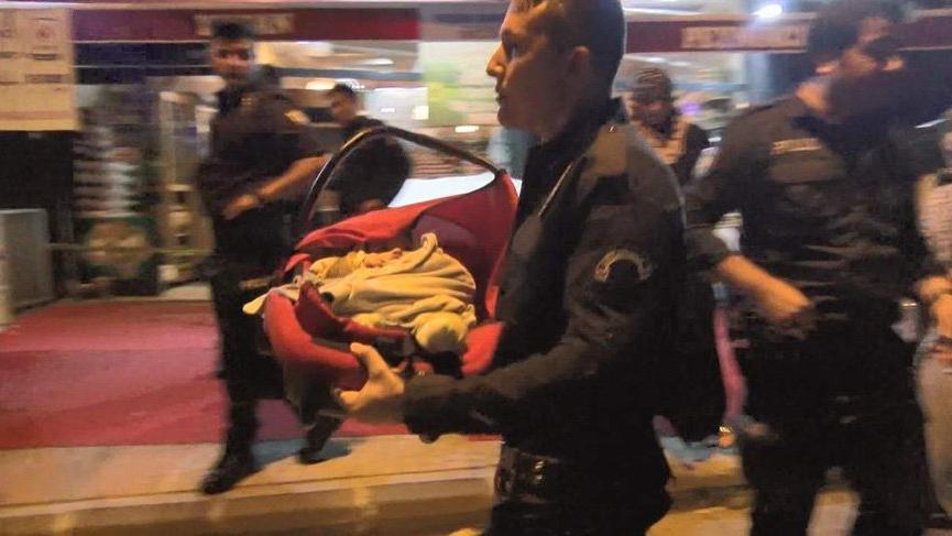 Yanında bebeği bulunan kadına silahlı saldırı