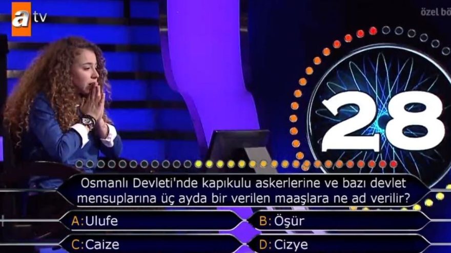 Osmanlı Devleti’nde kapıkulu askerlerine ve bazı devlet mensuplarına üç ayda bir verilen maaşlara ne ad verilir?