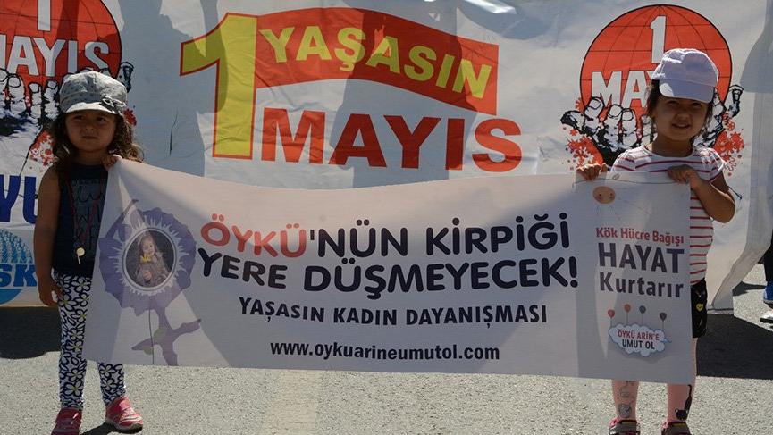Öykü Arin 1 Mayıs’ta da unutulmadı