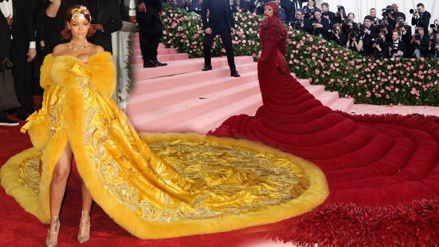 Cardi B MET Gala’da Rihanna’nın stilini taklit etti