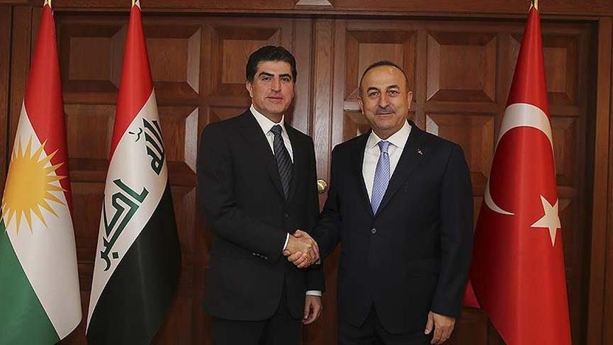 Bakan Çavuşoğlu’ndan Barzani’ye tebrik!