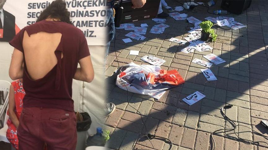 CHP’nin seçim çadırına saldırı!