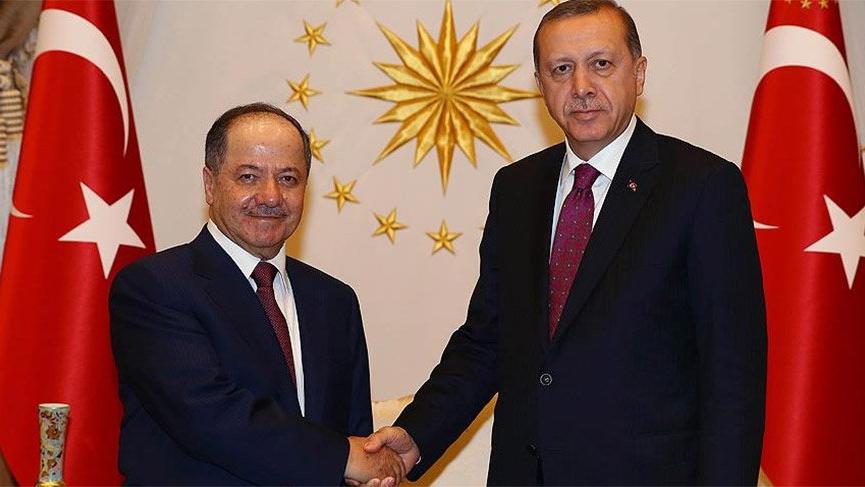 Erdoğan’dan Barzani’ye tebrik telefonu