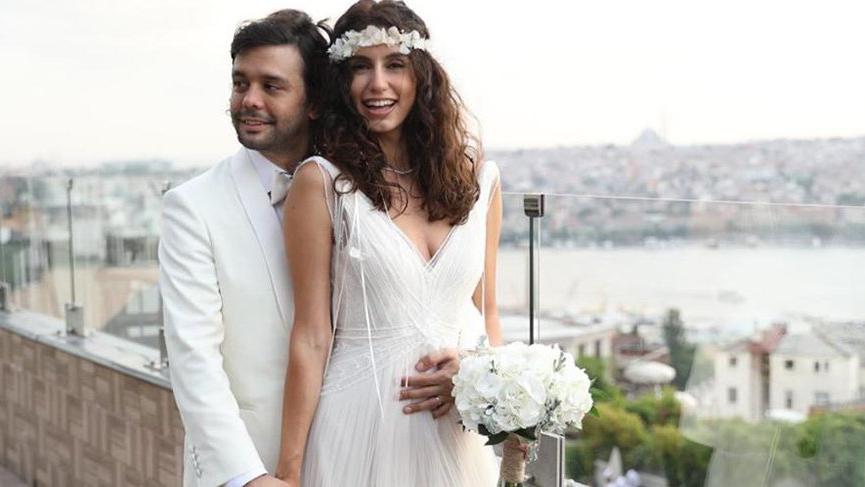 Emre ve Miray dört ay sonra yeniden gelin-damat oldu