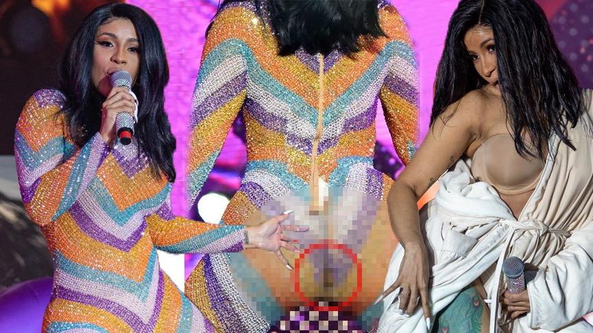 Cardi B Twerk yaparken kostümünü yırttı