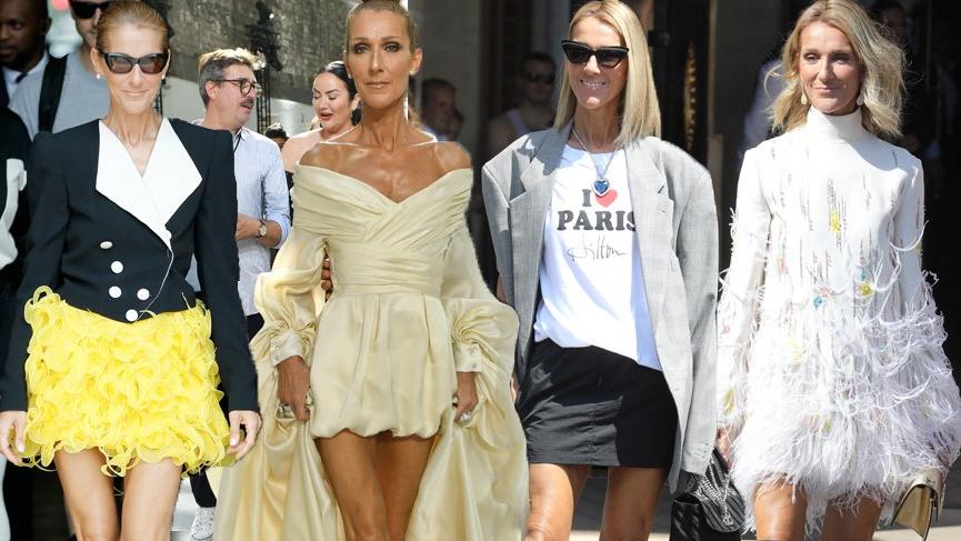 Celine Dion Paris Couture Haftası’ndaki stiliyle yüksek moda anlayışını ortaya koydu