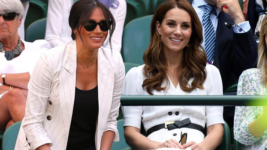 Kate Middleton ve Meghan Markle Wimbledon Tenis Turnuvası’nda
