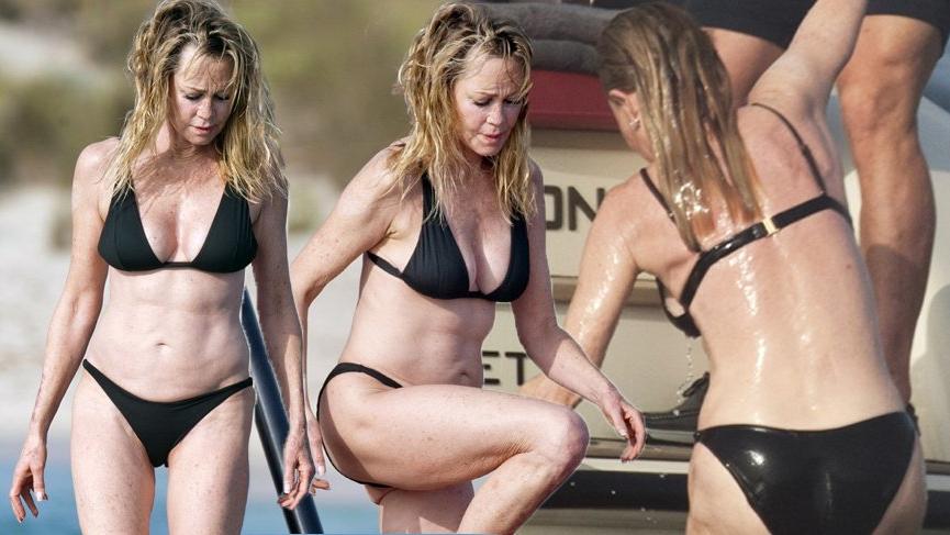 61 yaşındaki Melanie Griffith’in düzgün fiziği dikkat çekti