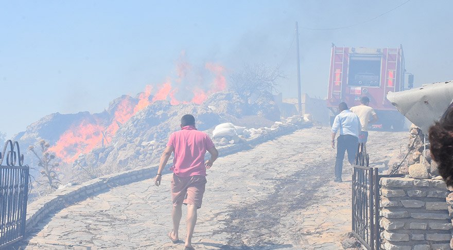 Bodrum Da Korkutan Yanginlar Kontrol Altina Alindi Son Dakika Haberleri