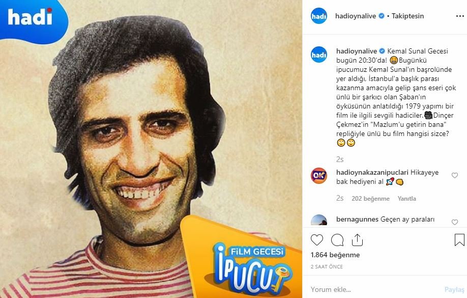 Dinçer Çekmez’in “Mazlum’u getirin bana” repliğiyle ünlü filminin ismi
