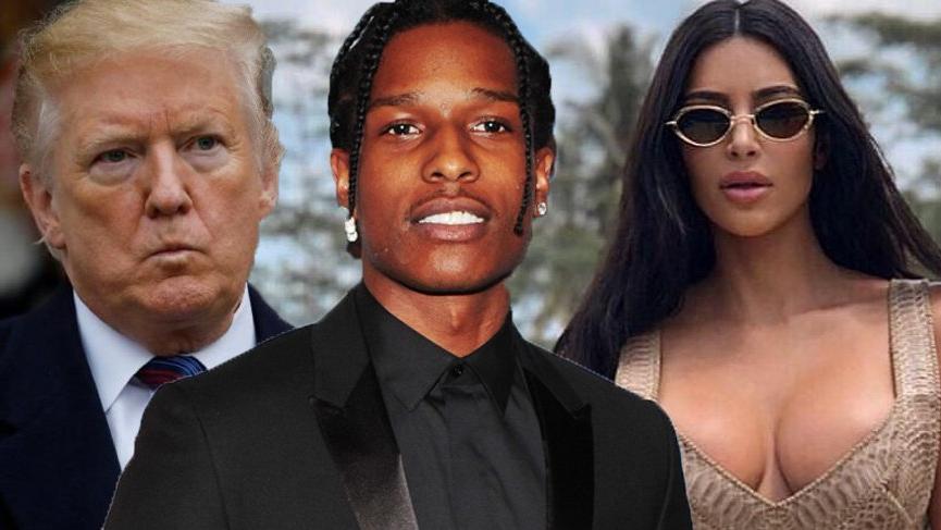Donald Trump ve Kim Kardashian, ASAP Rocky için devreye girdi
