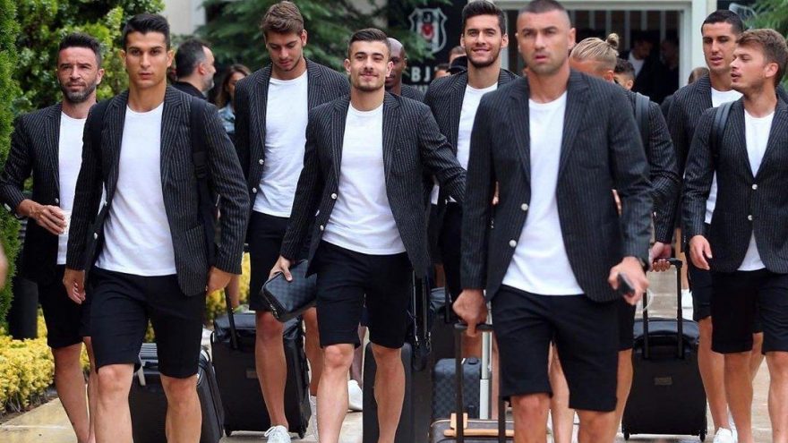 Beşiktaşlı futbolcuların şortlu takımları tartışma konusu oldu