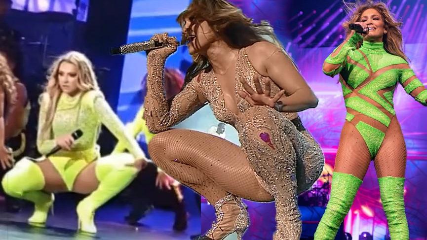 Hadise’nin konser kıyafetleri Jennifer Lopez’in kıyafetlerine benzetildi, sosyal medya karıştı