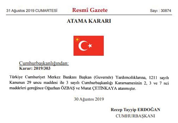 Merkez Bankası’na flaş atamalar