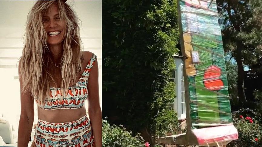 Kocasından Heidi Klum’a duvar parçası!