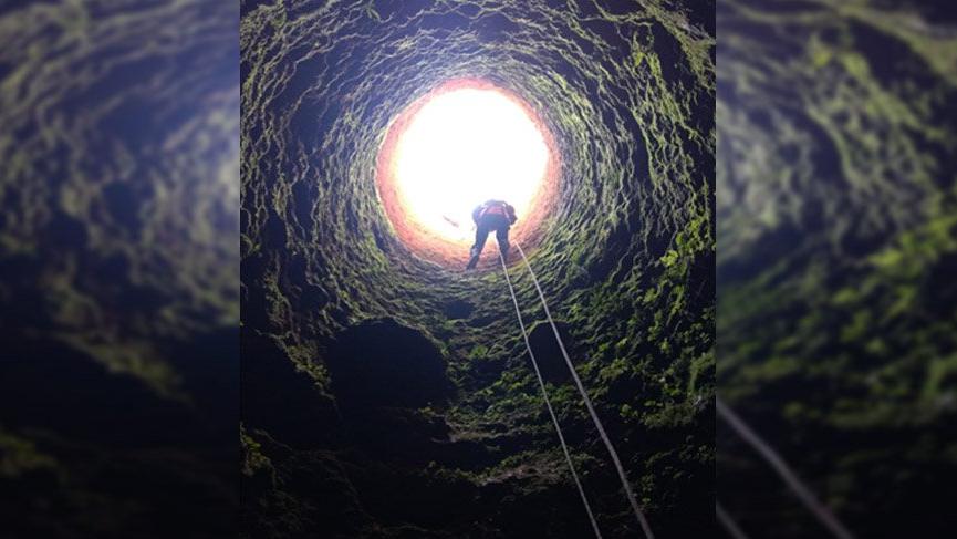 Yavru köpekleri çuvala koyup kuyuya atmışlar
